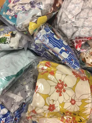 Sleepy Nico Patterned Cotton Scraps Bag