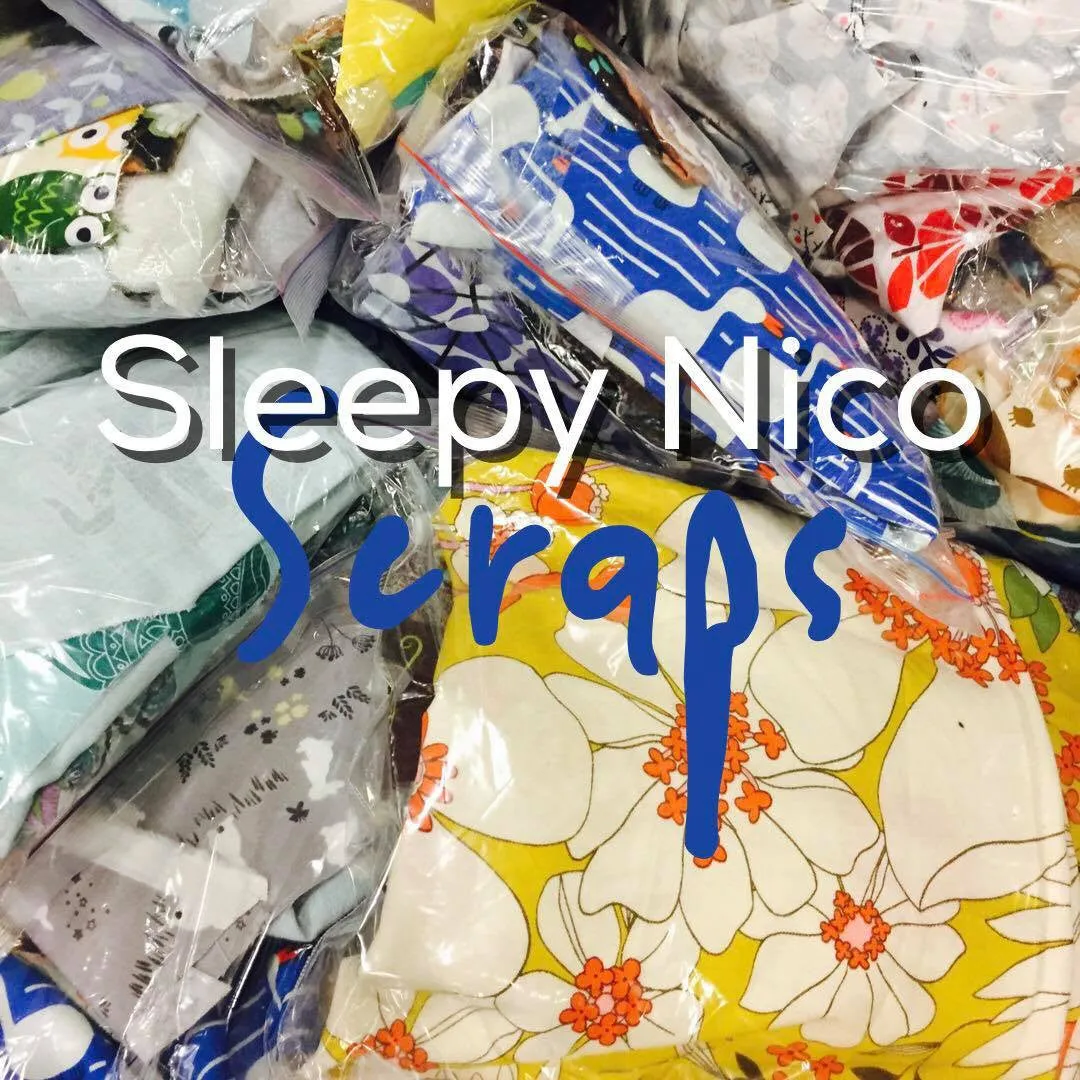 Sleepy Nico Patterned Cotton Scraps Bag