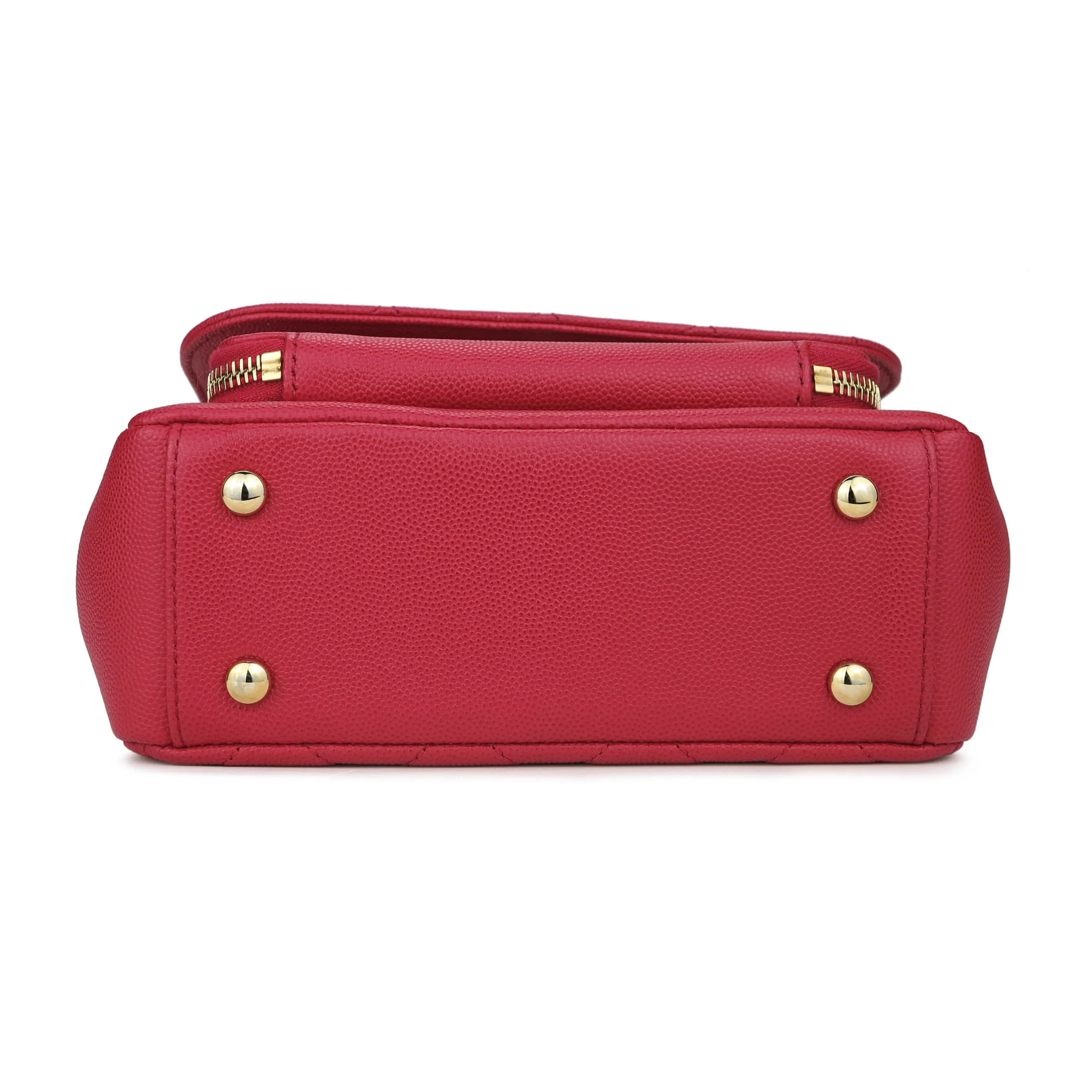 Small Business Affinity Flap Bag in Red Caviar