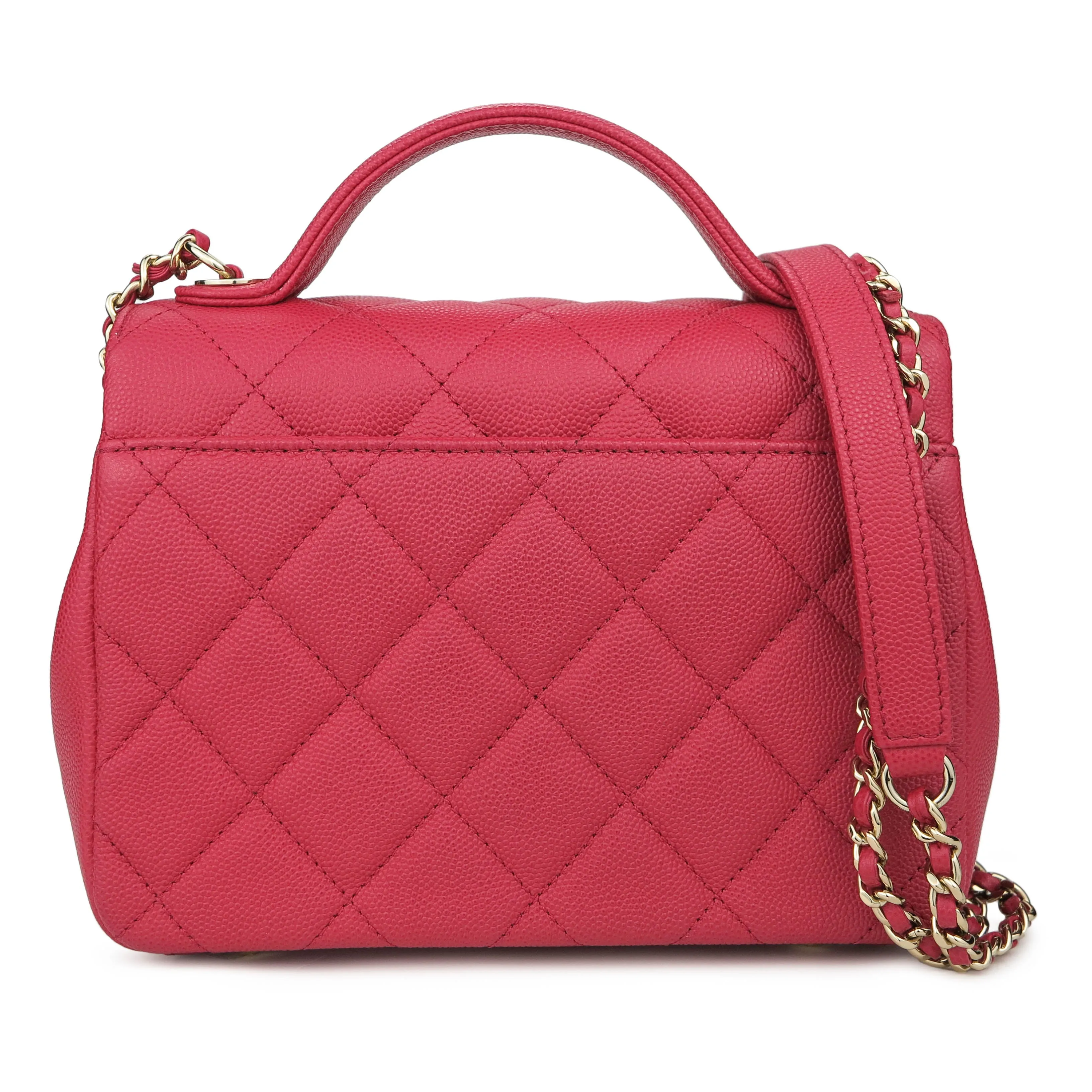 Small Business Affinity Flap Bag in Red Caviar