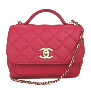 Small Business Affinity Flap Bag in Red Caviar