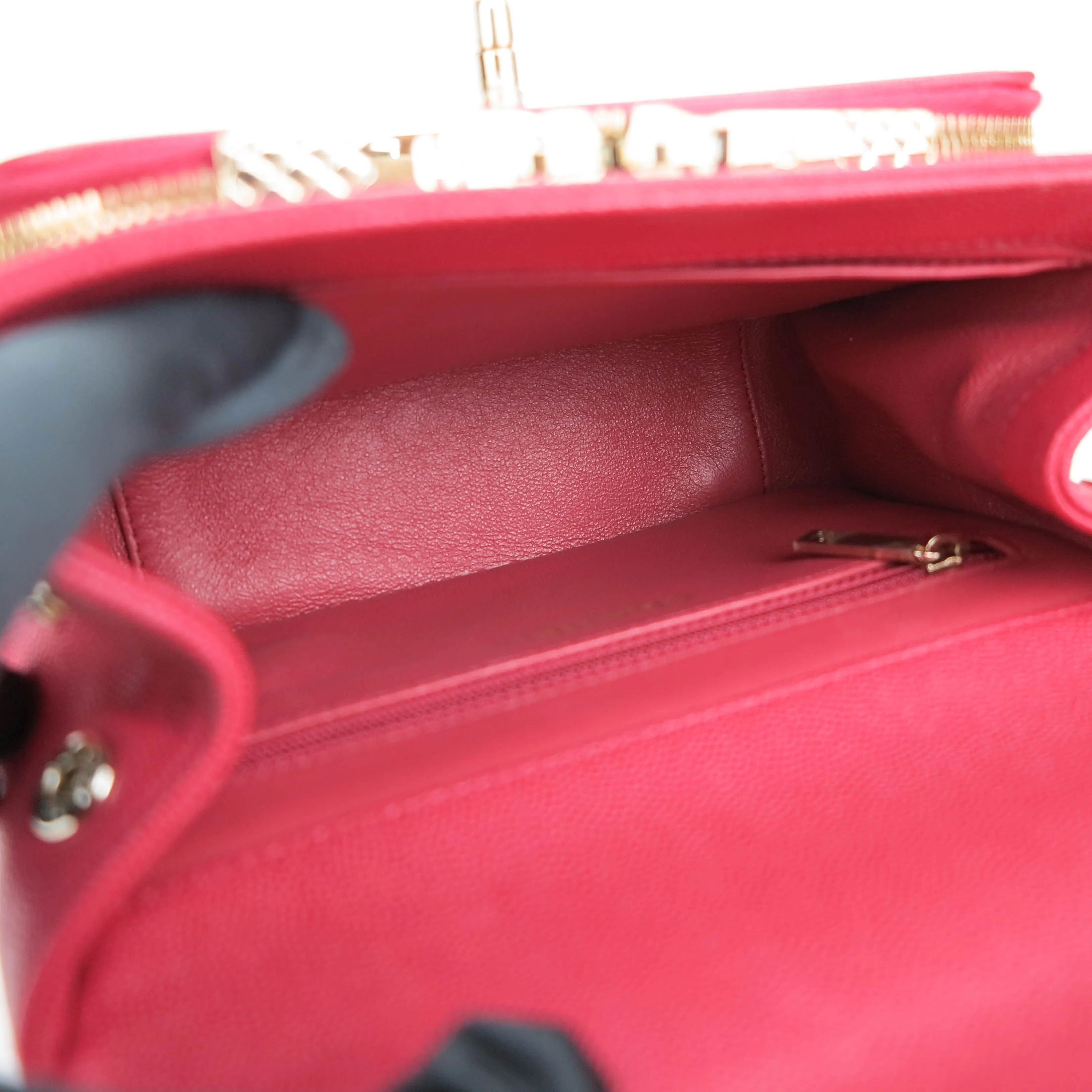 Small Business Affinity Flap Bag in Red Caviar