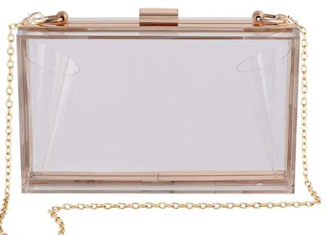 Solid Jet Black Box Clutch Crossbody Bag