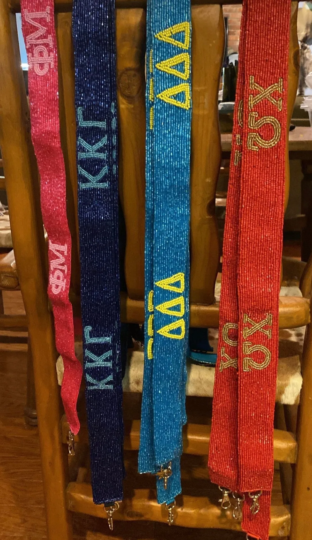Sorority Personalized Beaded Handbag Purse Strap