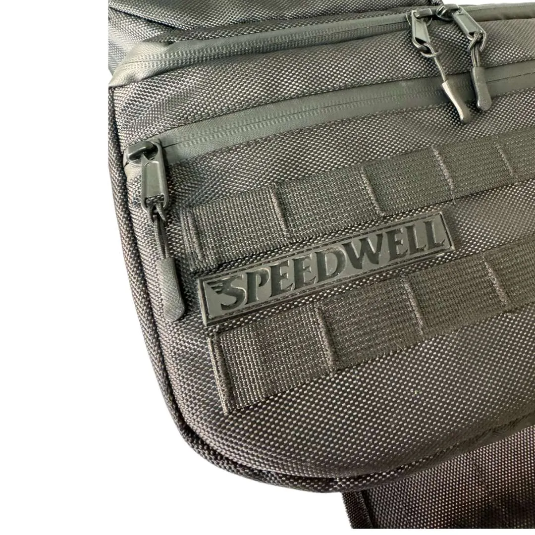 Speedwell Cutaway Saddlebags For Harley Sportsters, M8 Softail, & Dyna