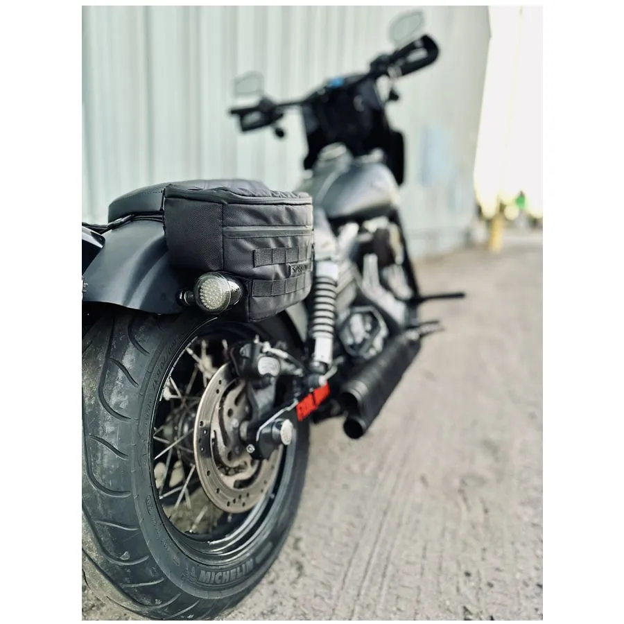 Speedwell Cutaway Saddlebags For Harley Sportsters, M8 Softail, & Dyna