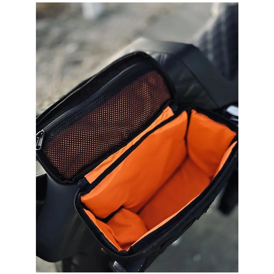 Speedwell Cutaway Saddlebags For Harley Sportsters, M8 Softail, & Dyna