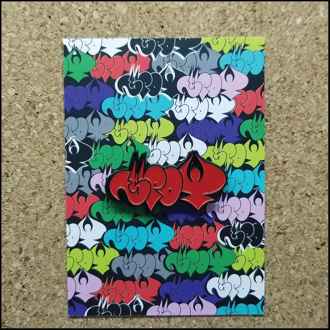 Spot Red Throwie - Enamel Pin