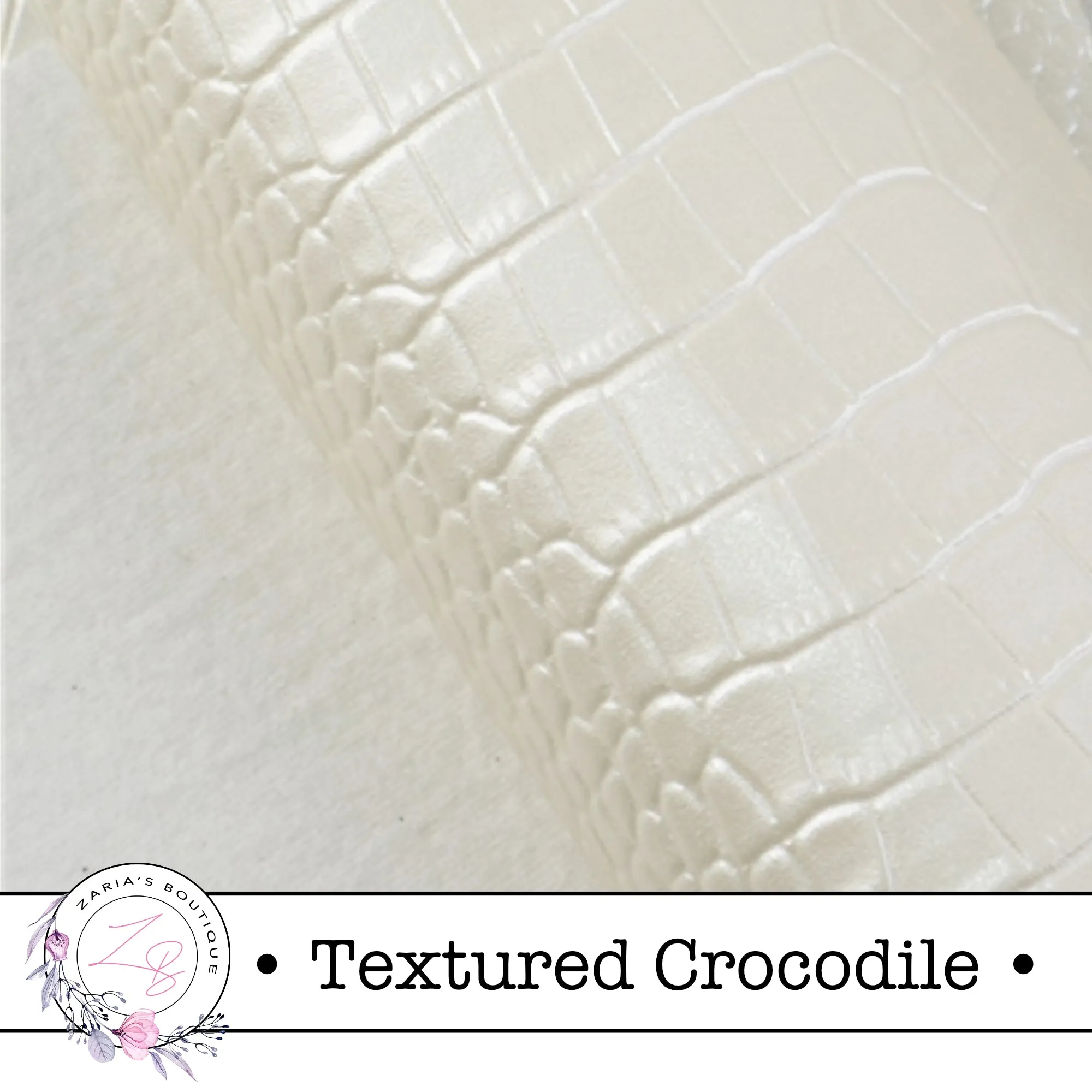⋅ Textured Crocodile ⋅ Blush Pink ⋅ Vegan Faux Leather ⋅