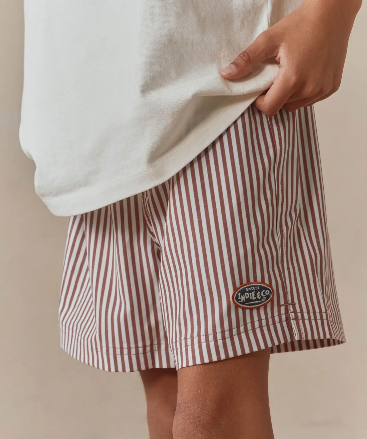 The Mavericks Swim Trunk - Rhubarb