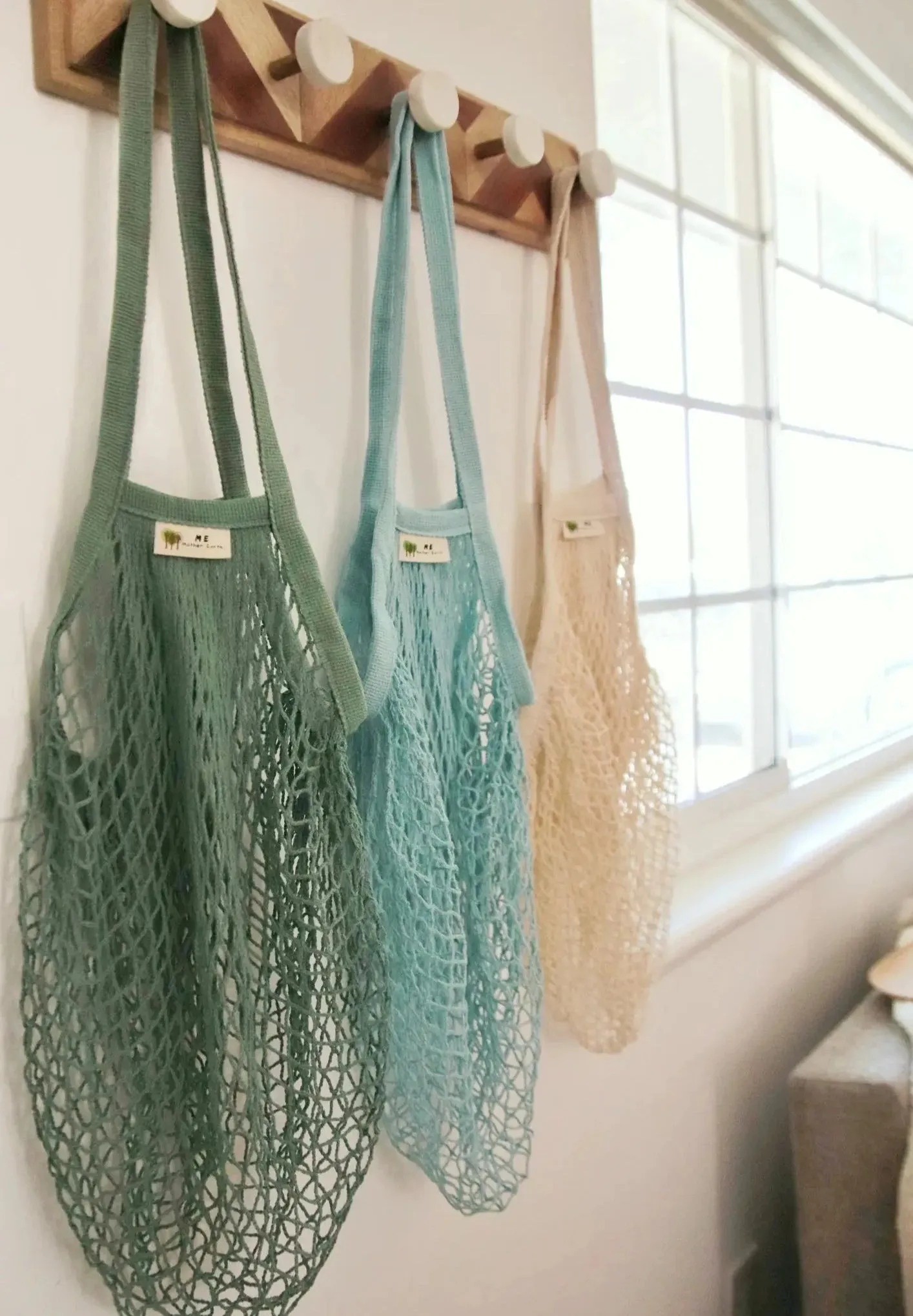 The "One Tripper" HUGE Mesh Market Bag | Zero Waste | Sage Green