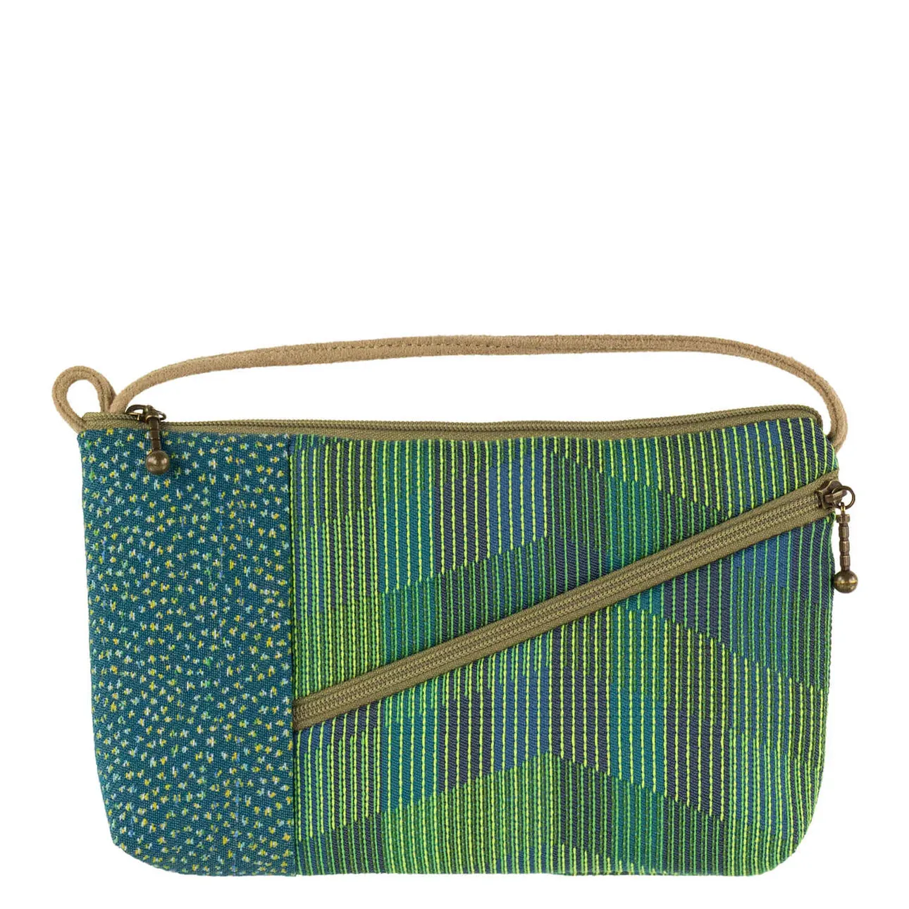 Tomboy Crossbody in Chevron Green