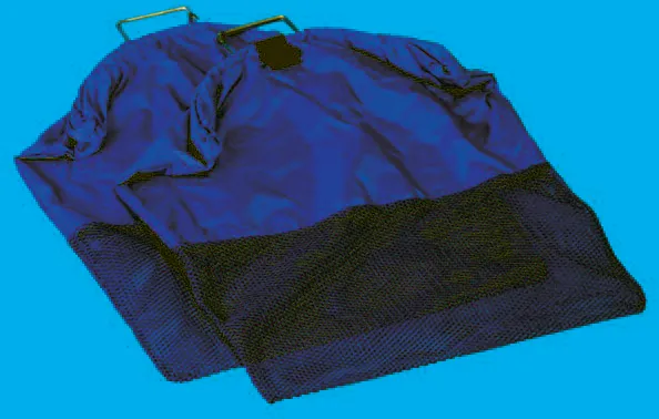 Trident Nylon/Mesh Wire Handle Bag with D-ring