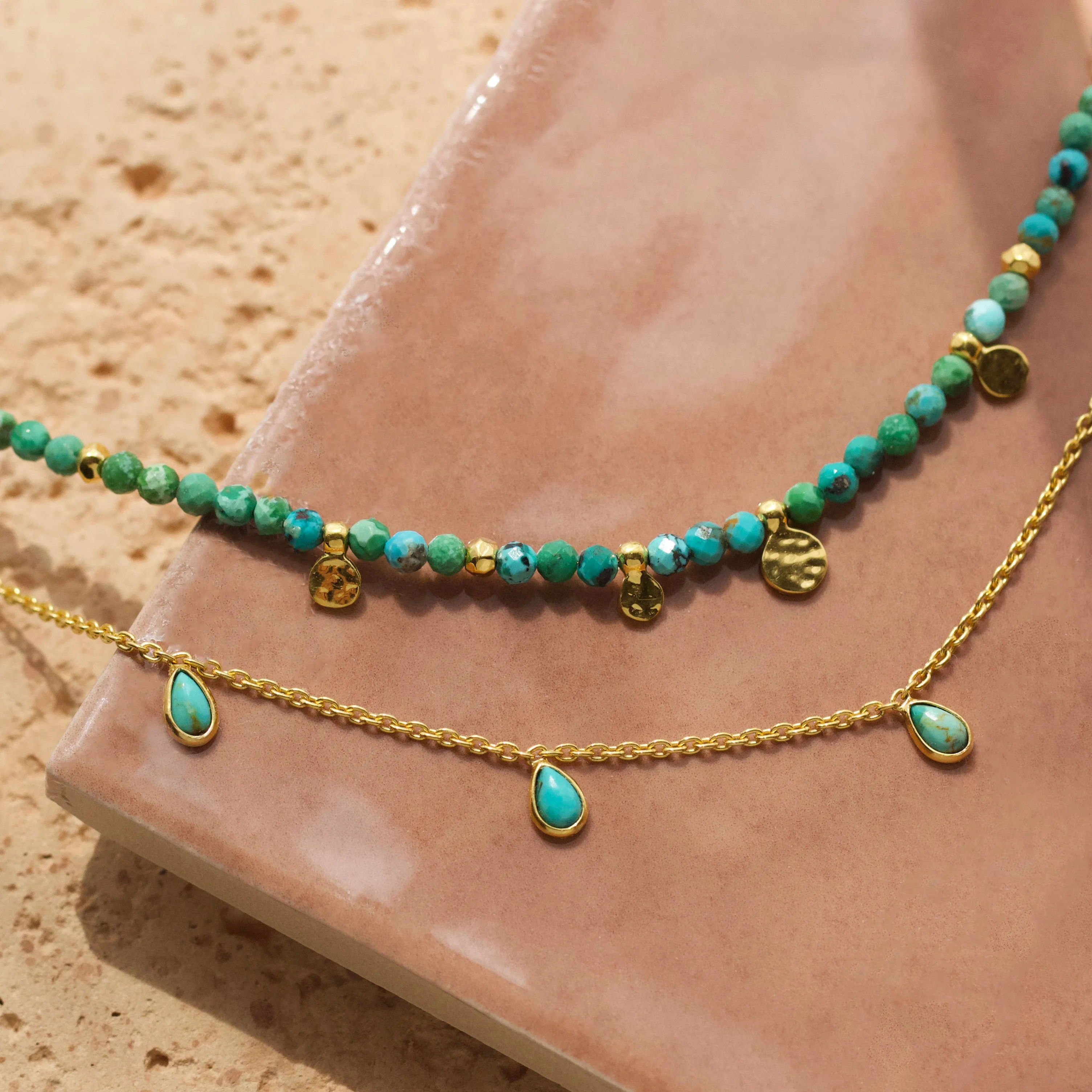 Turquoise Coin Necklace