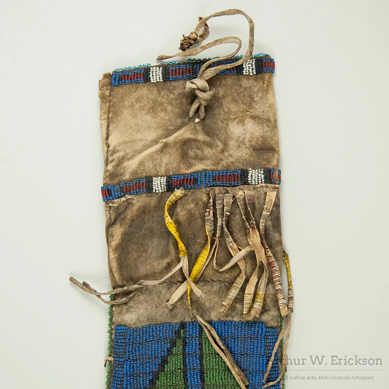 Unusual 19th C Pipe Bag Collected by Col. George A Forsyth