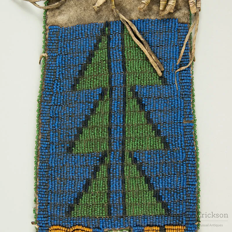 Unusual 19th C Pipe Bag Collected by Col. George A Forsyth