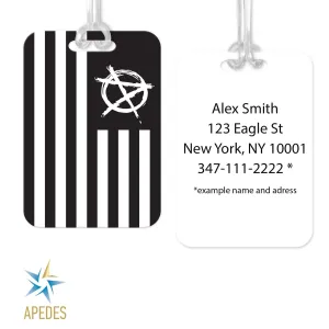 US Anarchy Rectangle Luggage Tag