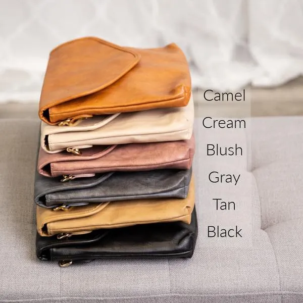 Vegan Leather Envelope Bag