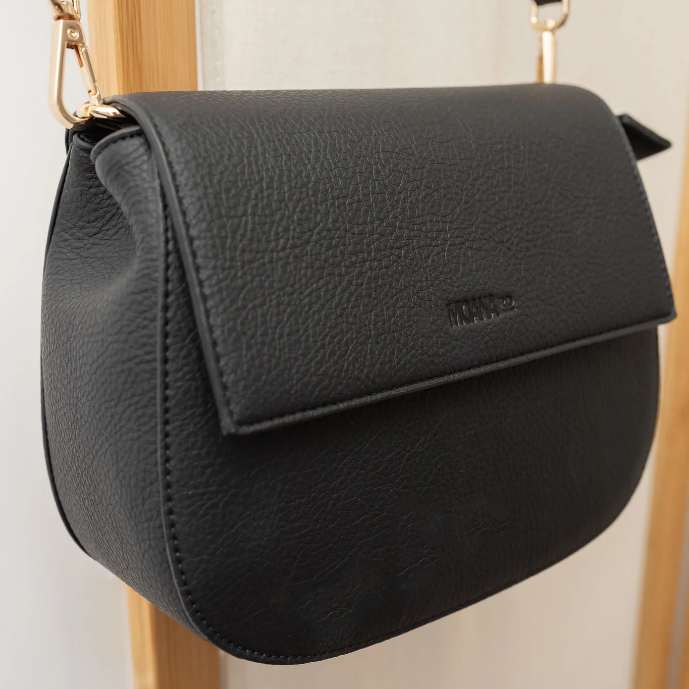 Vegan Leather New Brighton Bag- Black
