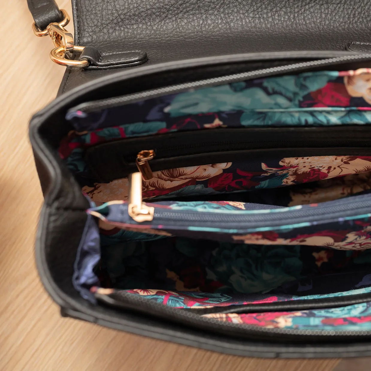 Vegan Leather New Brighton Bag- Black