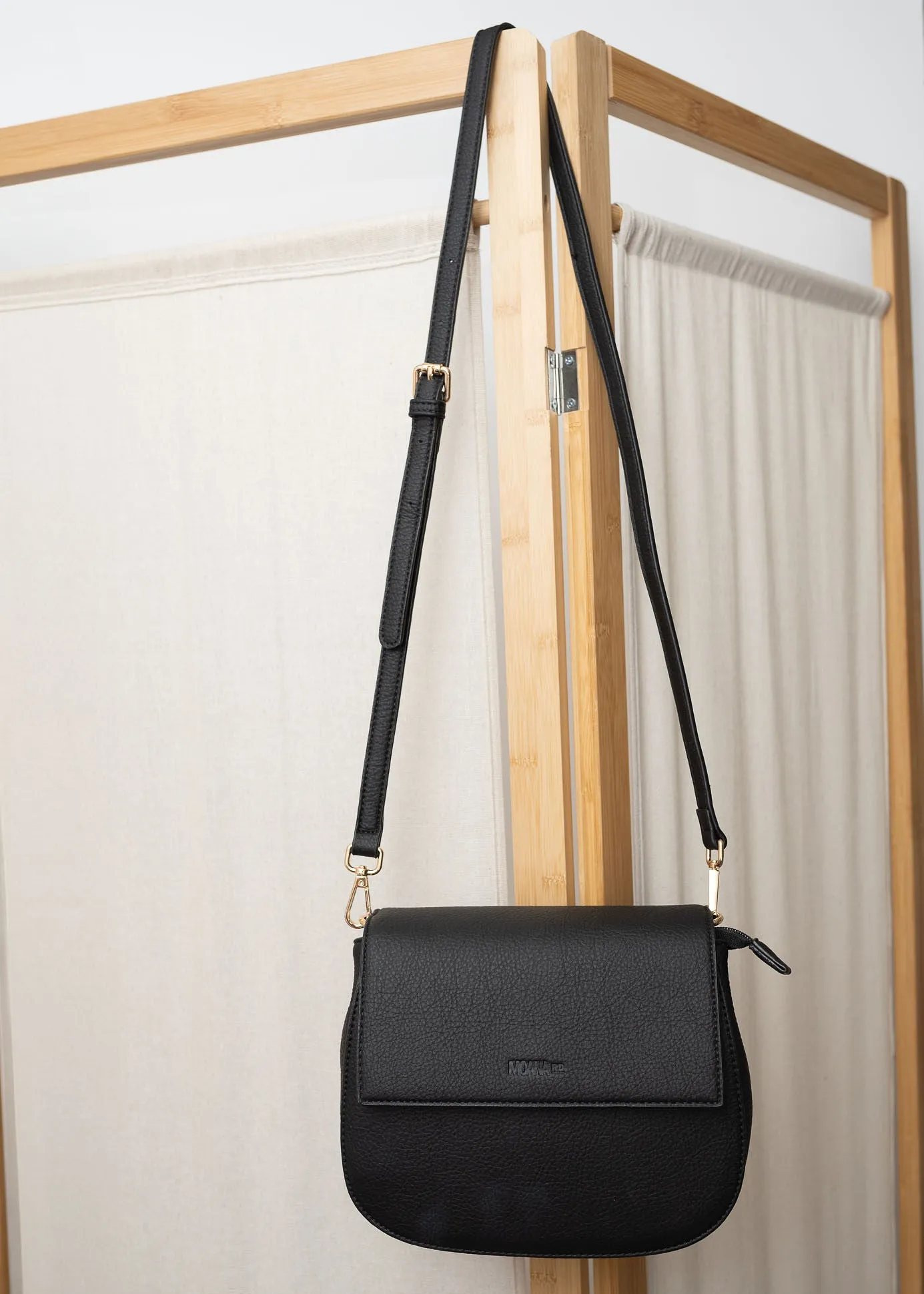 Vegan Leather New Brighton Bag- Black