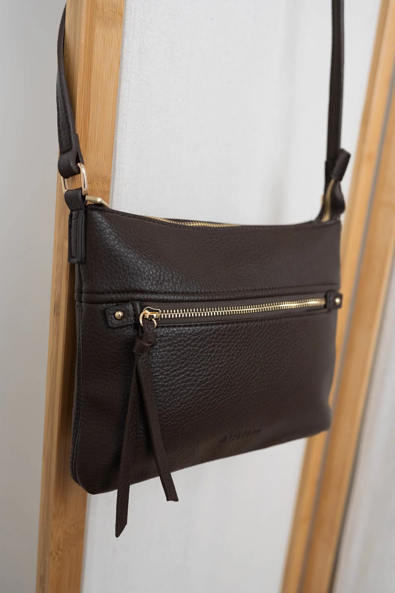 Vegan Leather Thorndon Bag - Chocolate