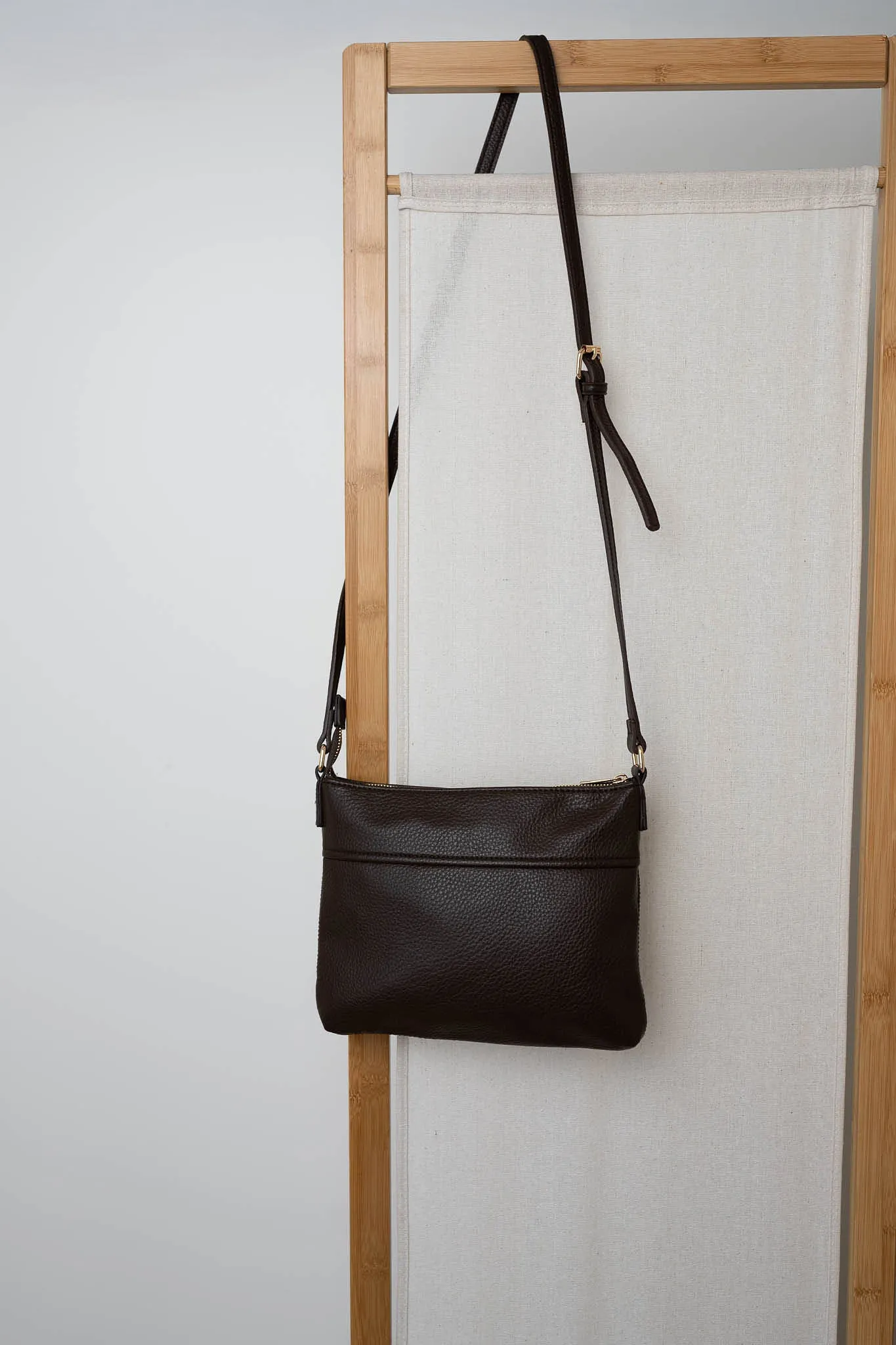 Vegan Leather Thorndon Bag - Chocolate