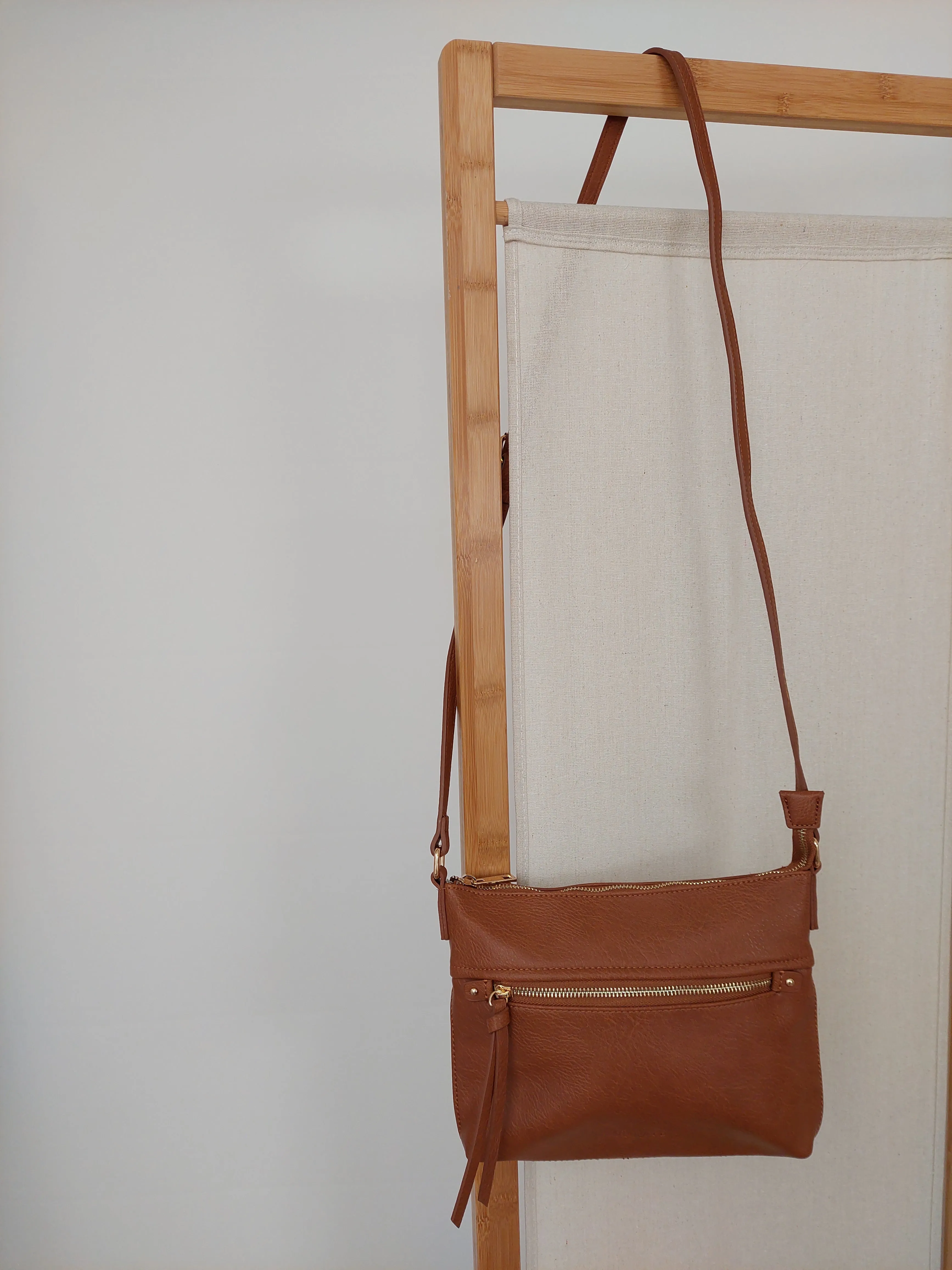 Vegan Leather Thorndon Bag - Tan
