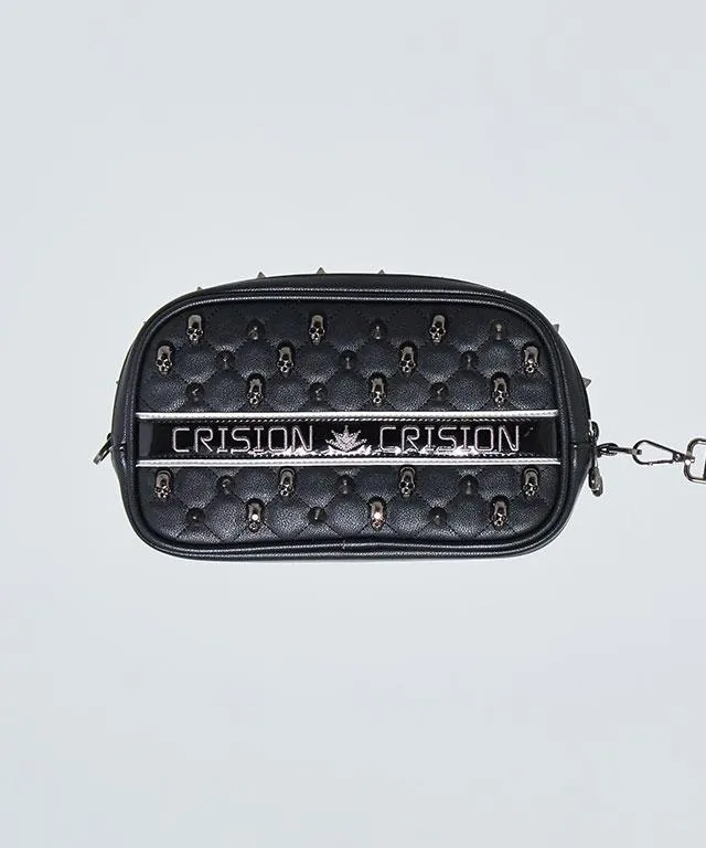 Verabone Collection Two Zipper Pouch Bag - Black