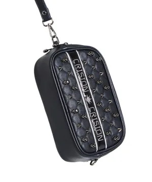 Verabone Collection Two Zipper Pouch Bag - Black