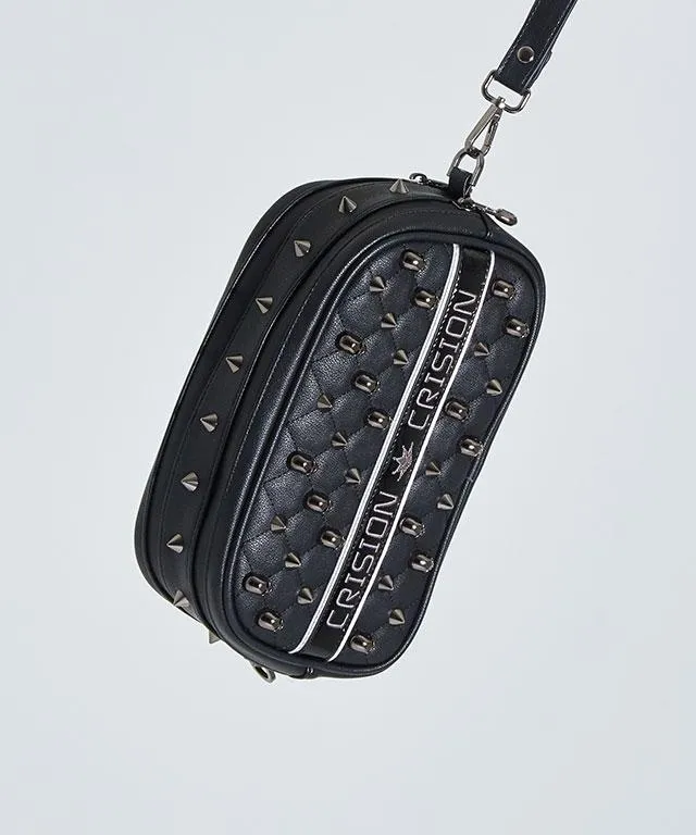Verabone Collection Two Zipper Pouch Bag - Black