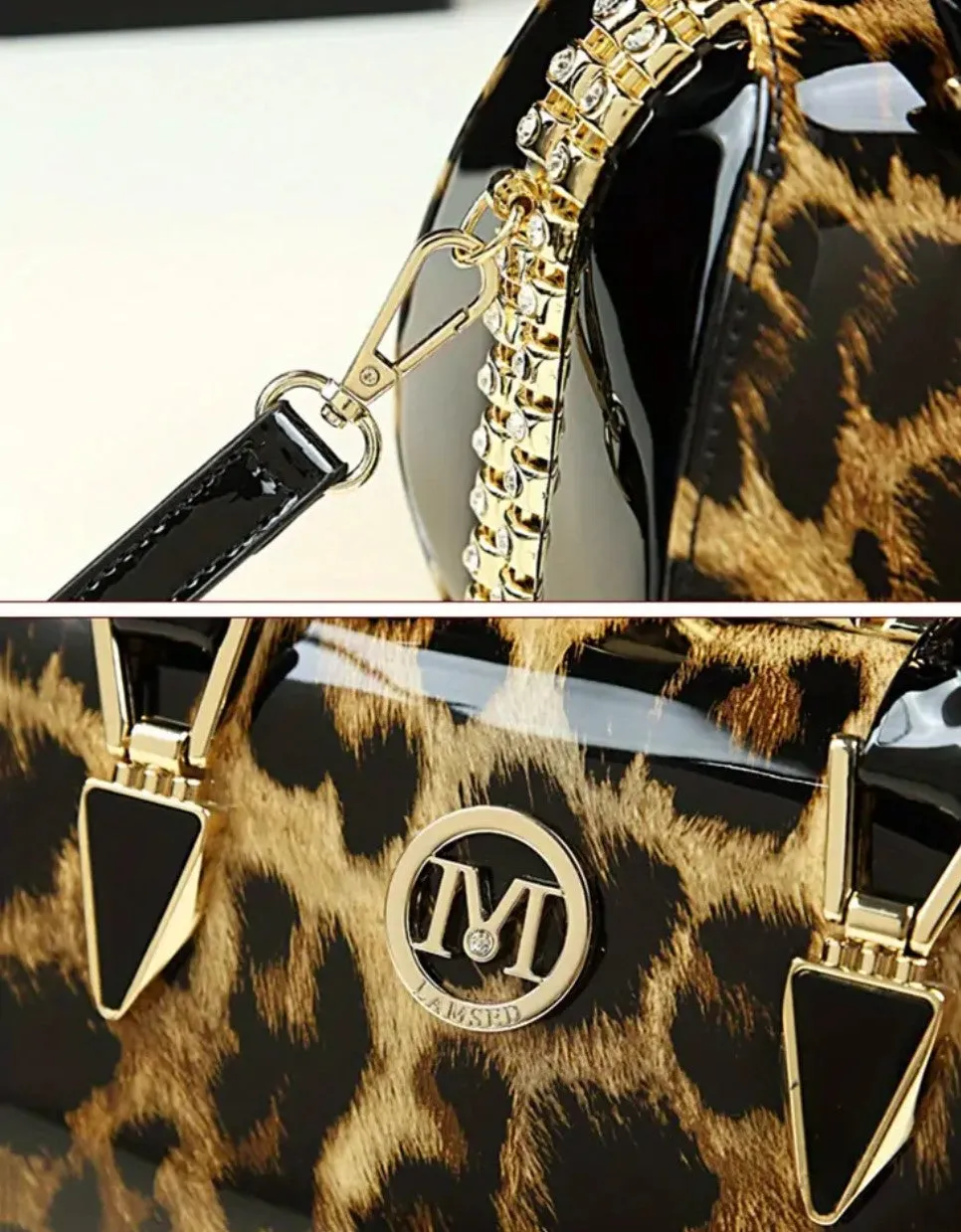 Vintage Elegant Handbag - Dazzling Rhinestone Embellishment