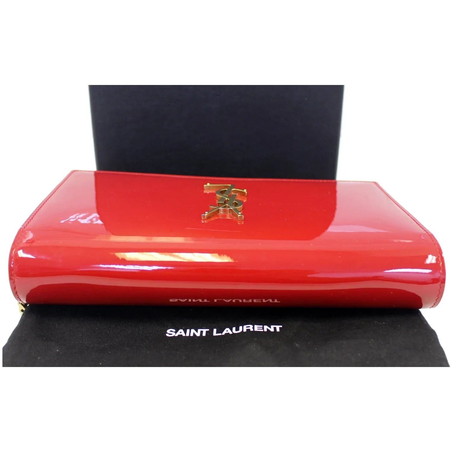YVES SAINT LAURENT Kate Small Patent Leather Crossbody Bag Red
