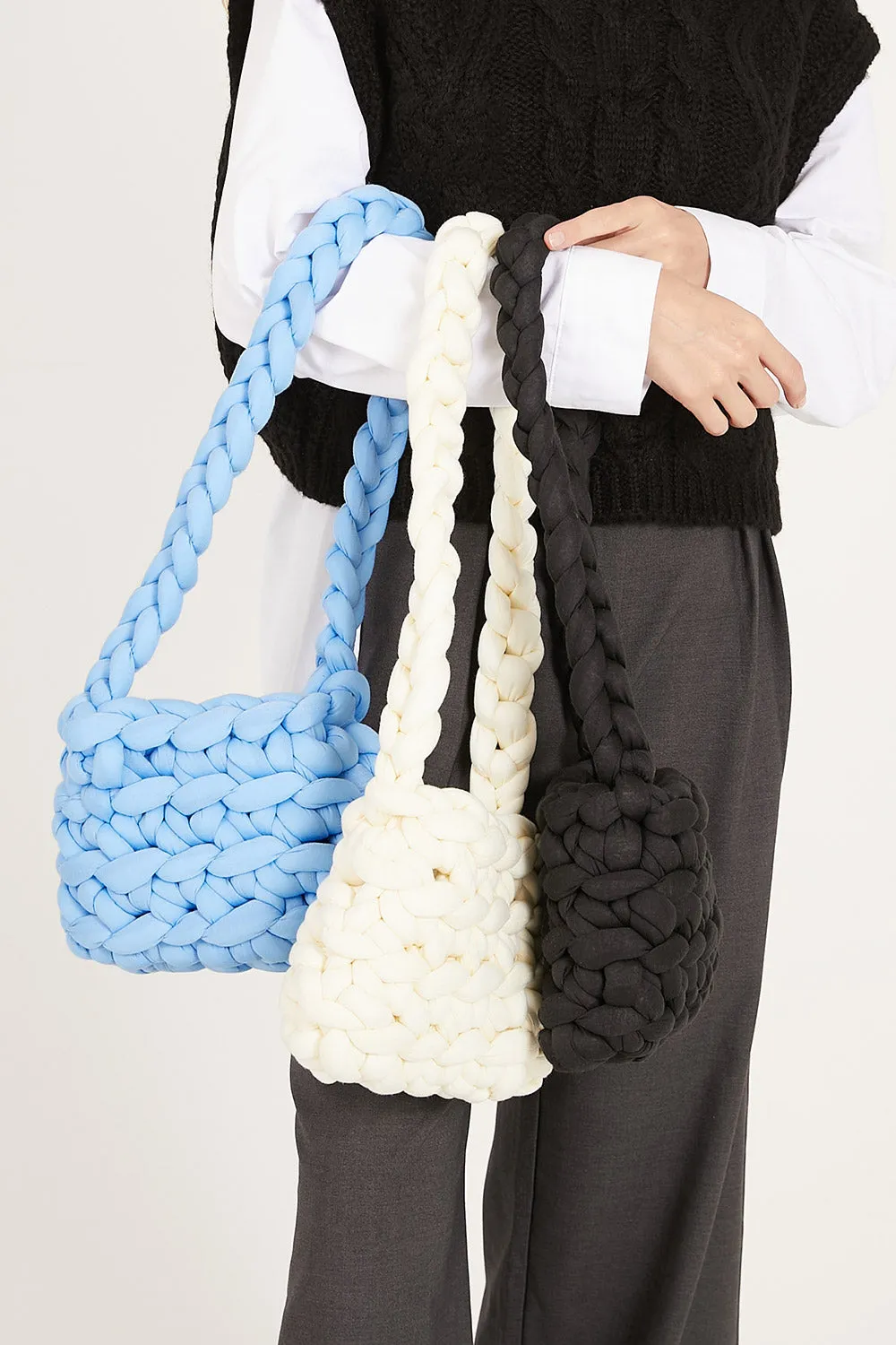 Yvette Chunky Knitted Shoulder Bag