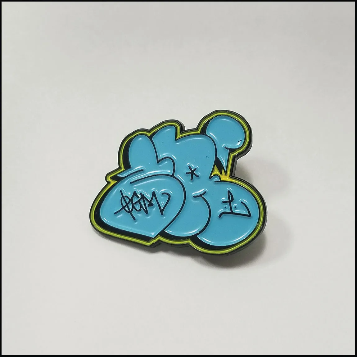 ZA ONE Blue & White Throwie - Enamel Pin Set