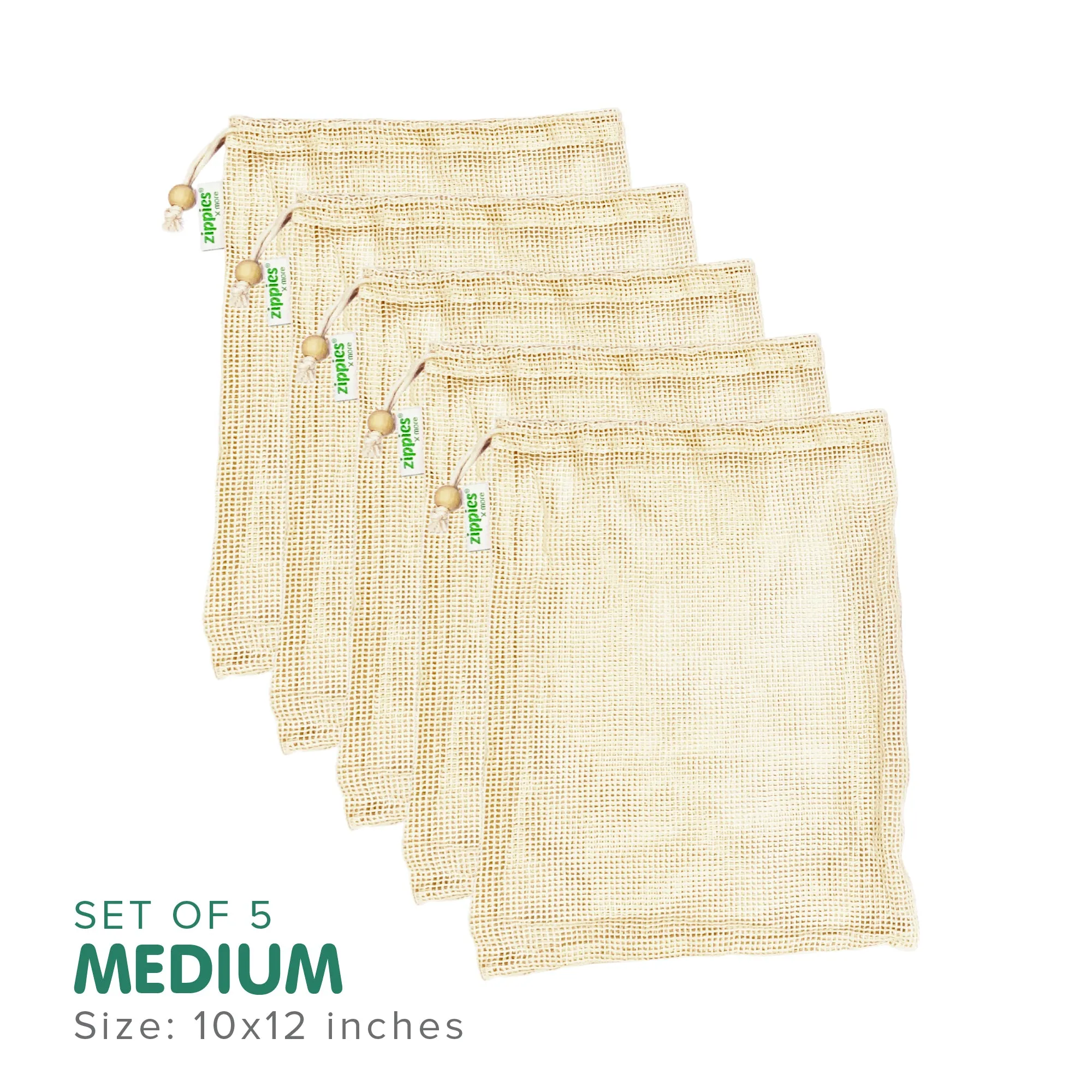 Zippies Cotton Mesh Produce Bags